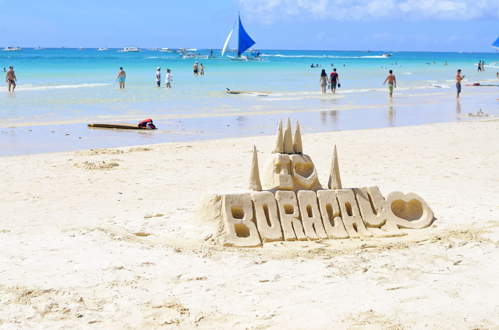 Strand von Boracay – Reisezielmotiv zum Flughafen